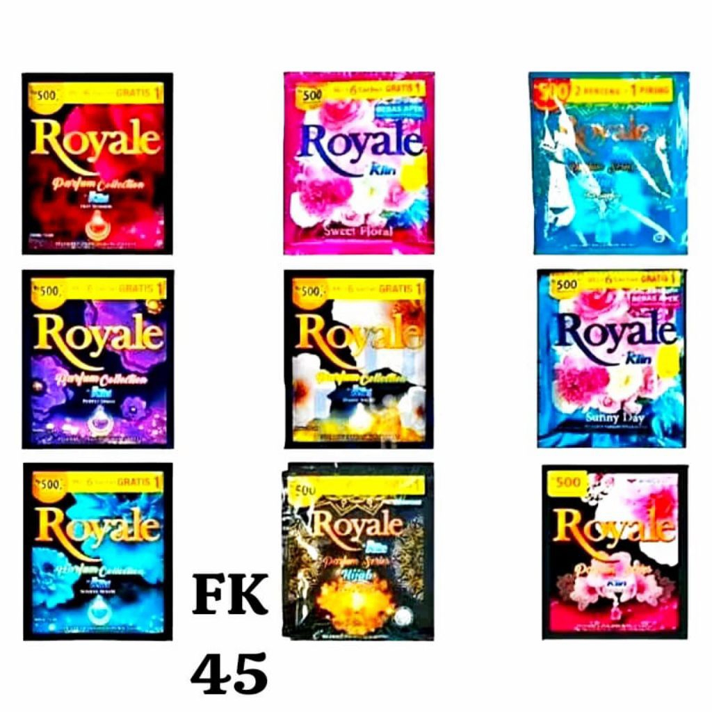 Royale Pewangi Pakaian Sachet  - So Klin Royale Pewangi Pakaian 12pcs