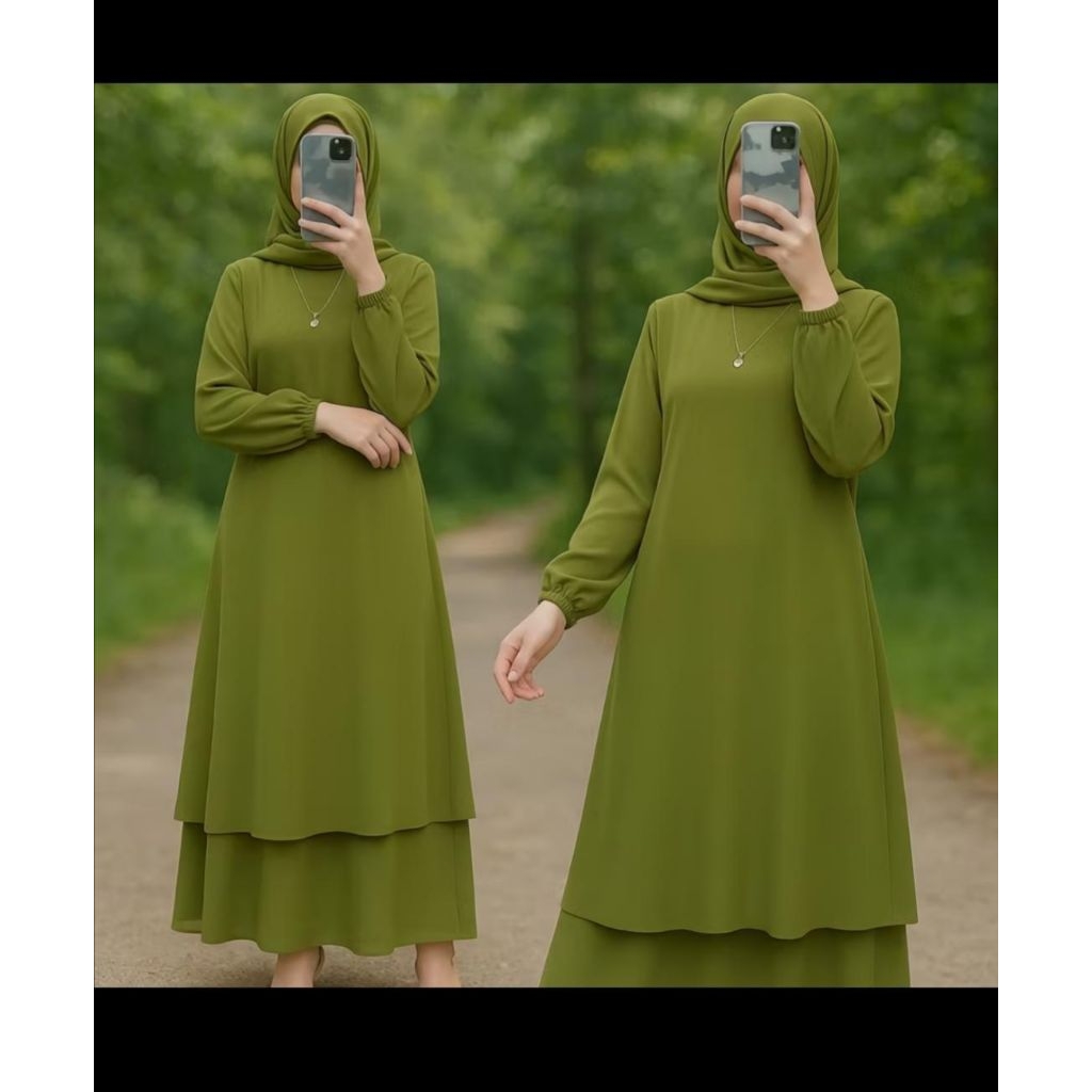 Gamis malaysia khusus couple ibu dan anak/Dress malaysia bahan ceruty/Gamis malaysia/Dress malaysia 