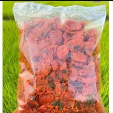 

Sosreng Sosis goreng pedas daun jeruk dan original daunjeruk 1kg