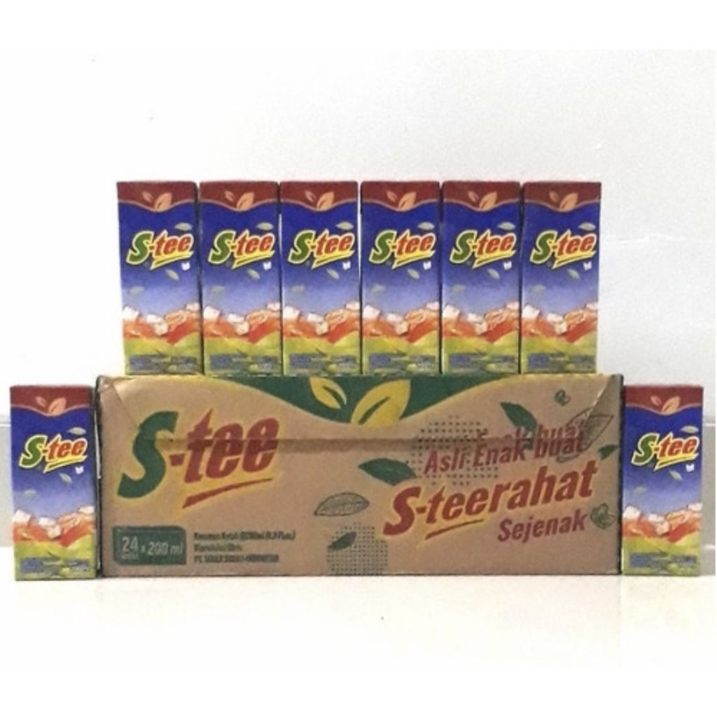 

S-tee minuman teh kotak promo isi 24 pcs 200 ml