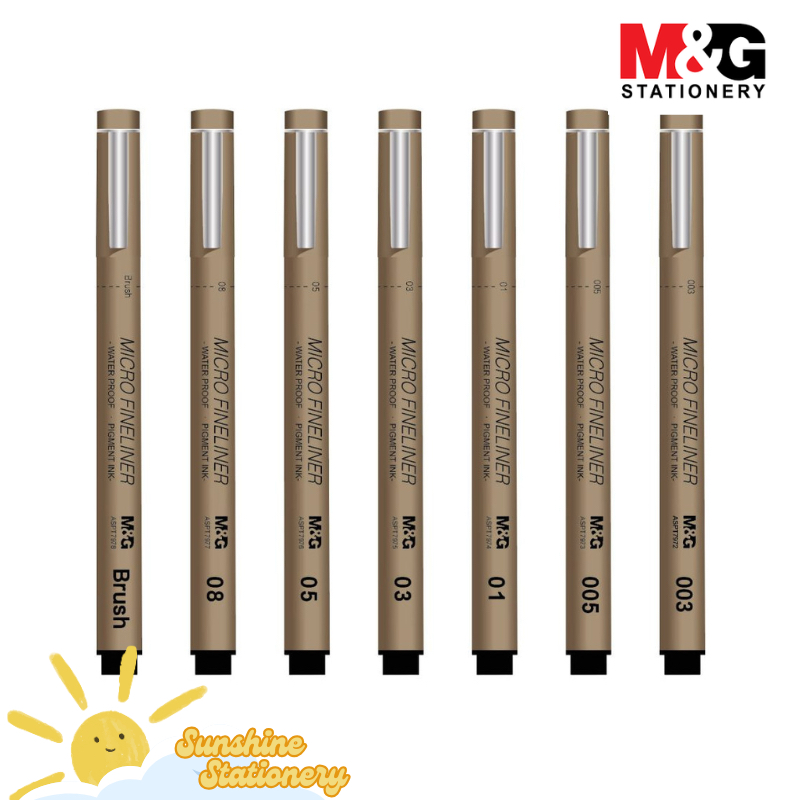 

M&G Drawing Pen Micro Fineliner Brush Pen ASPT7973 0.03 , 0.05 , 0.1 , 0.2 , 0.3 , 0.4 , 0.5 , 0.8 , 1.0 mm