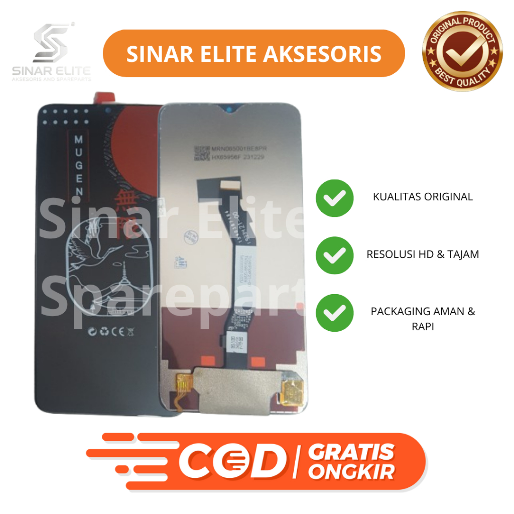 LCD MUGEN REDMI NOTE 8 PRO  - OEM+TOUCHSCREEN+FULLSET - GARANSI 7-10 HARI