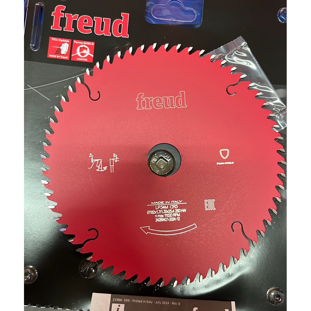 Pisau Potong Kayu Freud 7 Inch x 60T LP34- Mata Sirkel Mitre Saw Bulat Asli