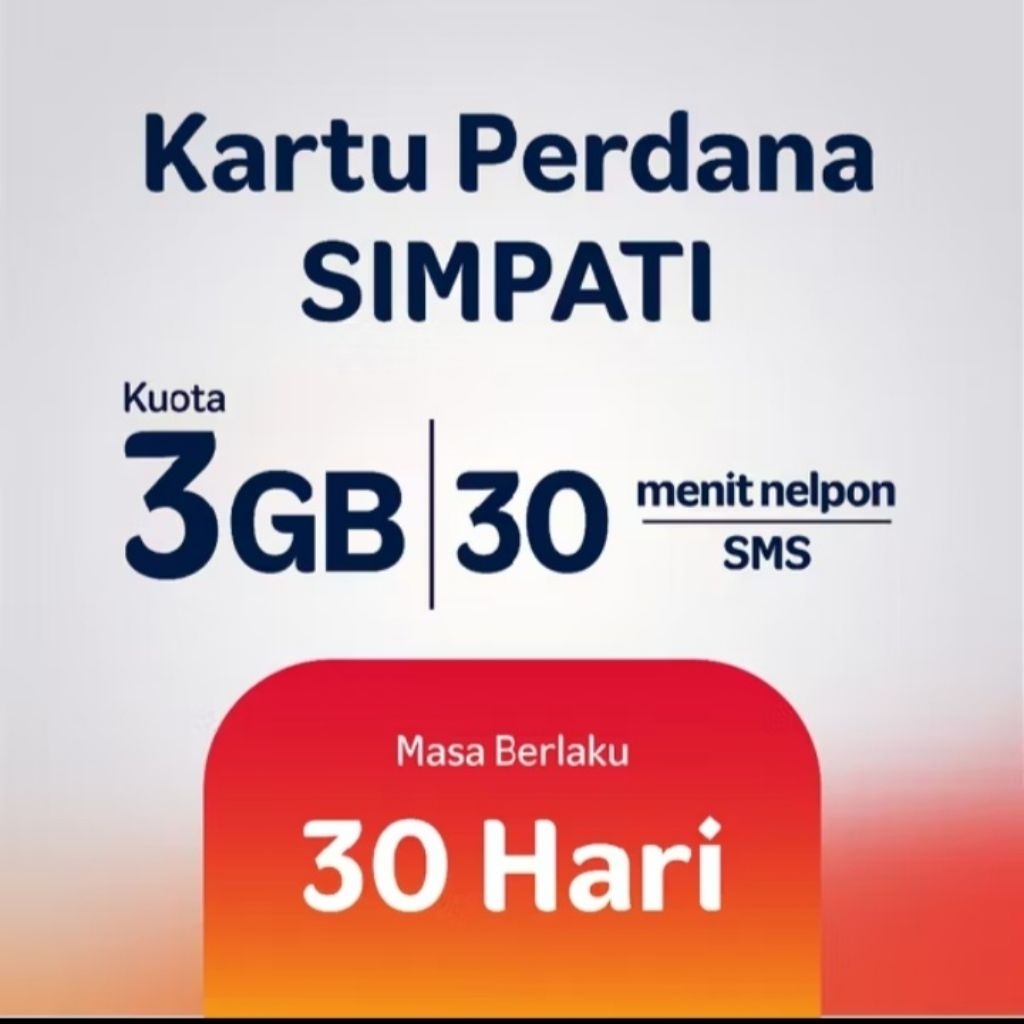 Kartu Perdana Telkomsel | Simpati Kuota 3 GB