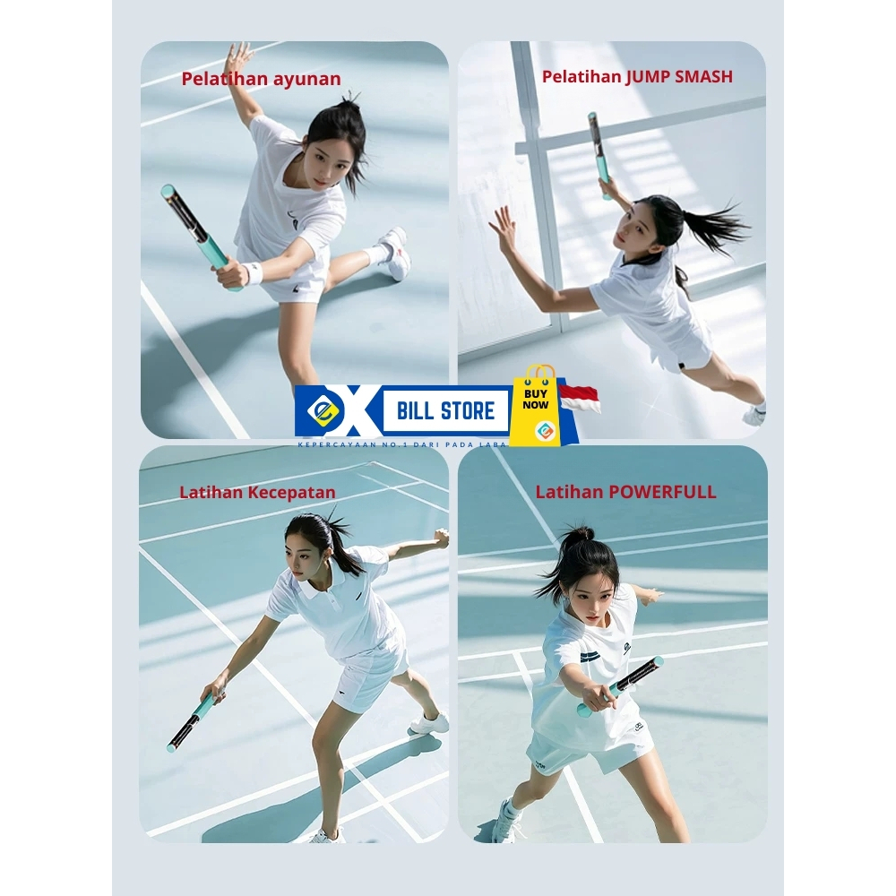 Exbill POWER GRIP WHIP TRAINER Alat Latihan Kekuatan Pegangan Raket & Ayunan Tangan untuk Pemain
