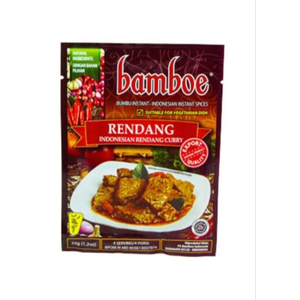 

bamboe bumbu instant (new) rendang pack 35 gram