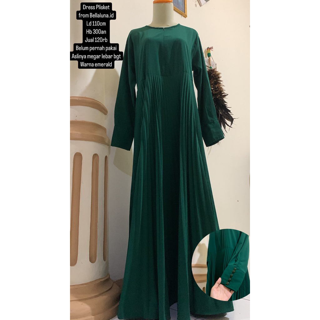 Pleated Dress by Bellaluna.id ori murce like new