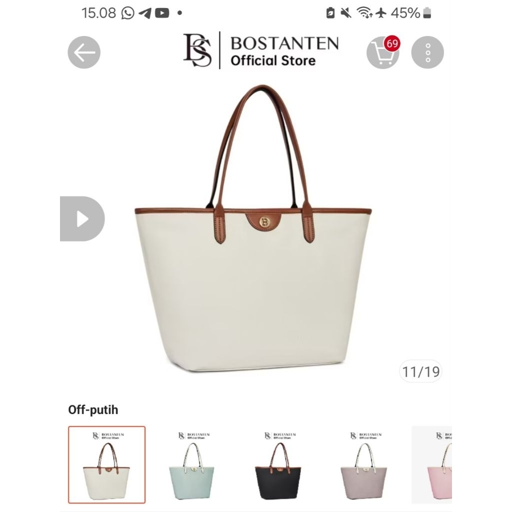 Preloved totebag bostanten