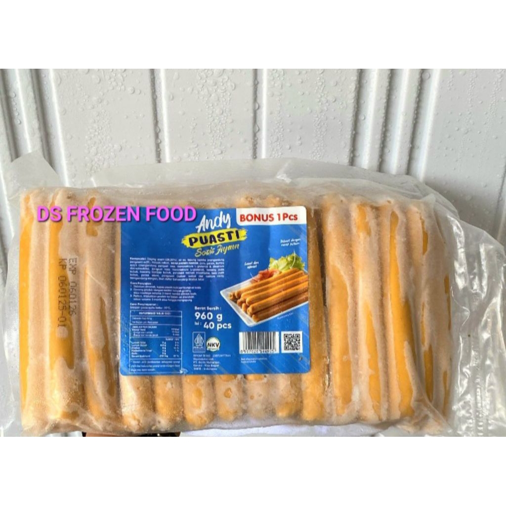 

Andy Sosis Ayam 960gr isi 40+1