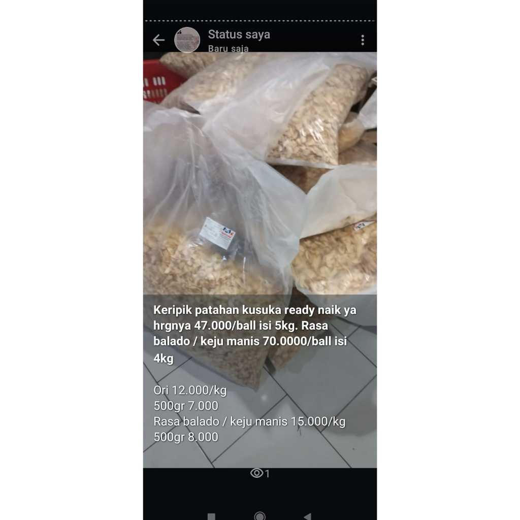 

Keripik patahan ballan isi 5 kg