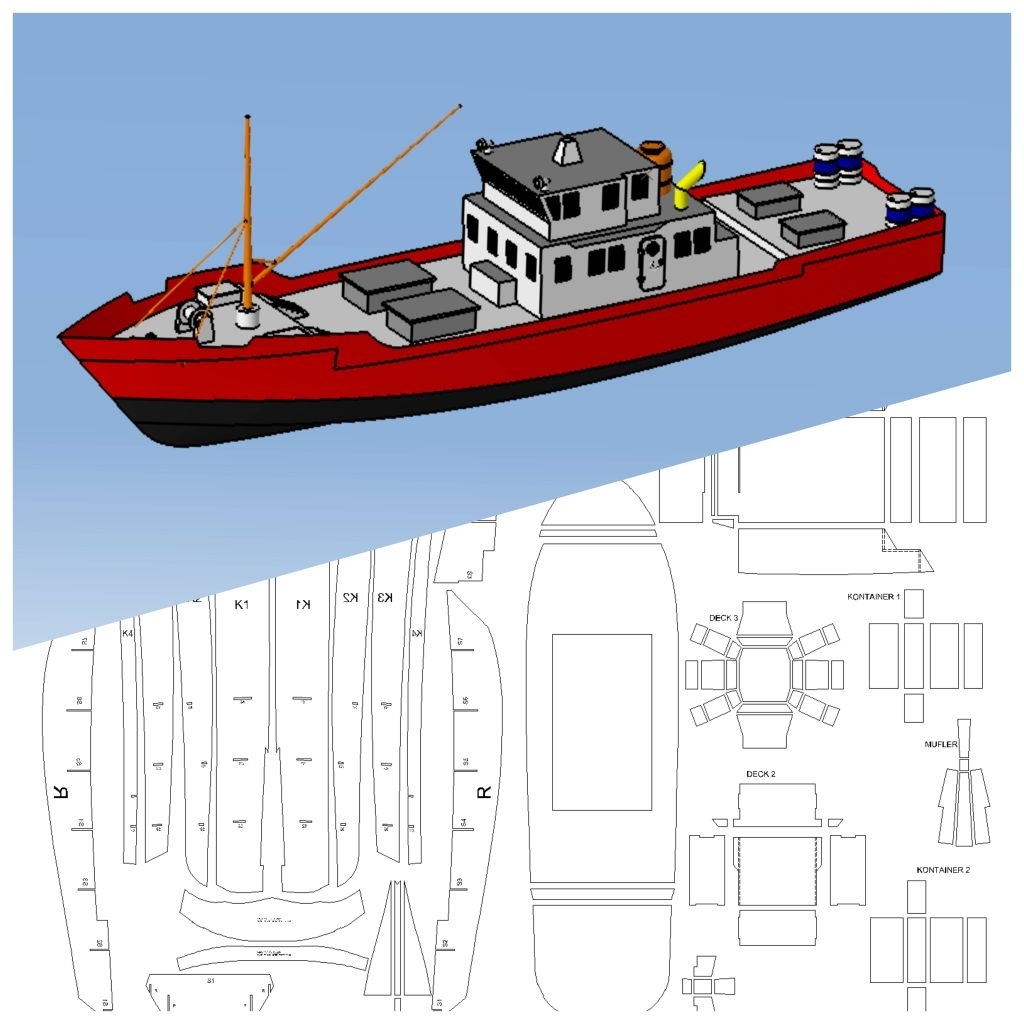 RC Boat Plan Kapal Nelayan Modern 2