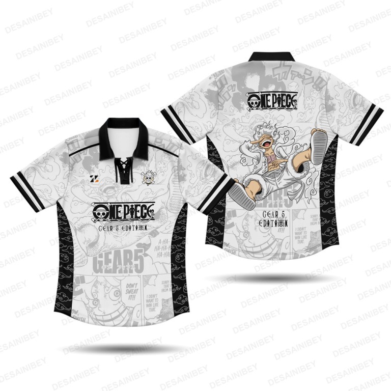 JERSEY RETRO ONE PIECE / JERSEY ANIME ONE PIECE / JERSEY ONE PIECE GEAR 5 FULL PRINTING