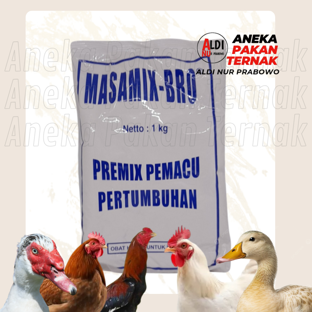 Masamix Bro 1 kg - premix Pertumbuhan Ayam Pedaging
