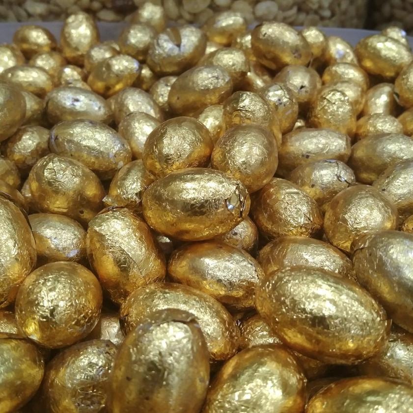 

COKLAT TELOR EMAS / COKELAT TELUR IMPORT KILOAN / COKLAT GOLDEN EGG