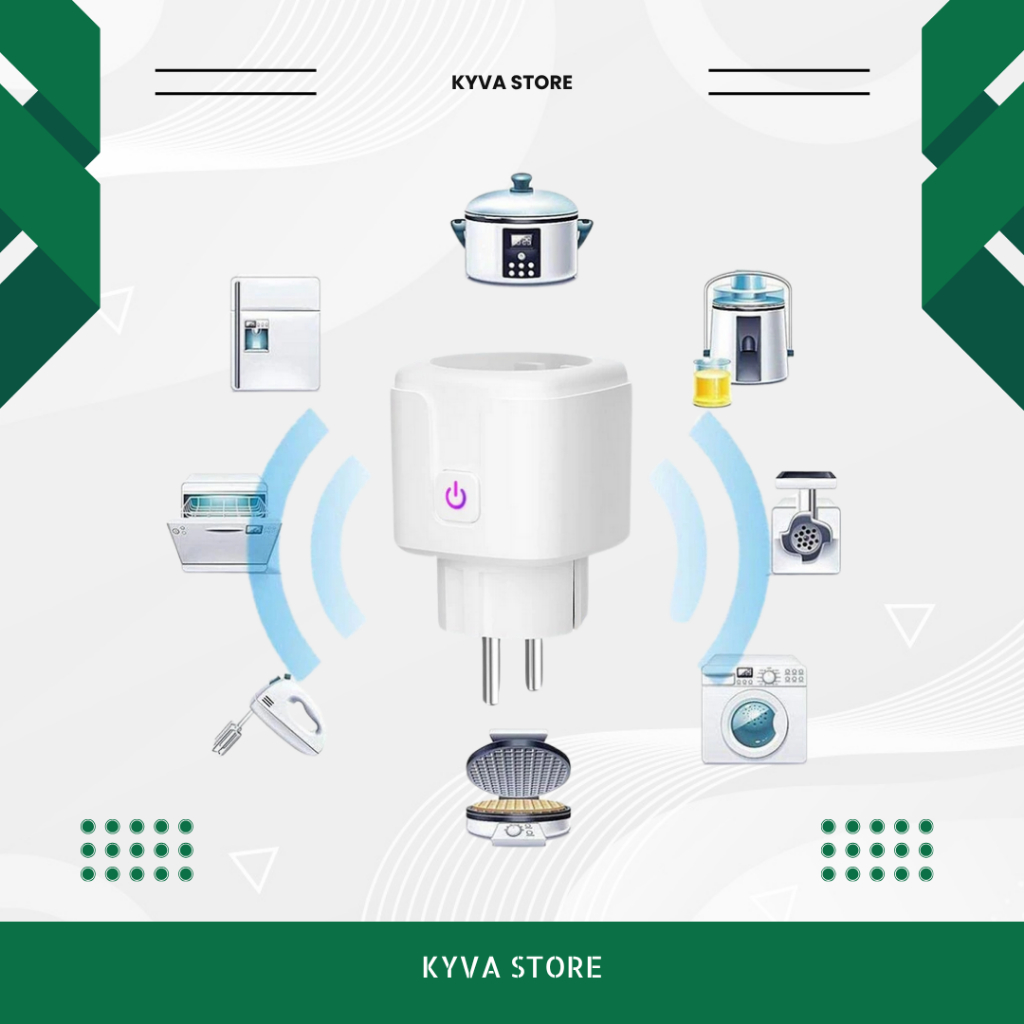 PLUG WIFI SMARTPHONE STEKER WIFI WIRELESS IOT COLOKAN SMART HOME COLOKAN EU LISTRIK PINTAR 16A