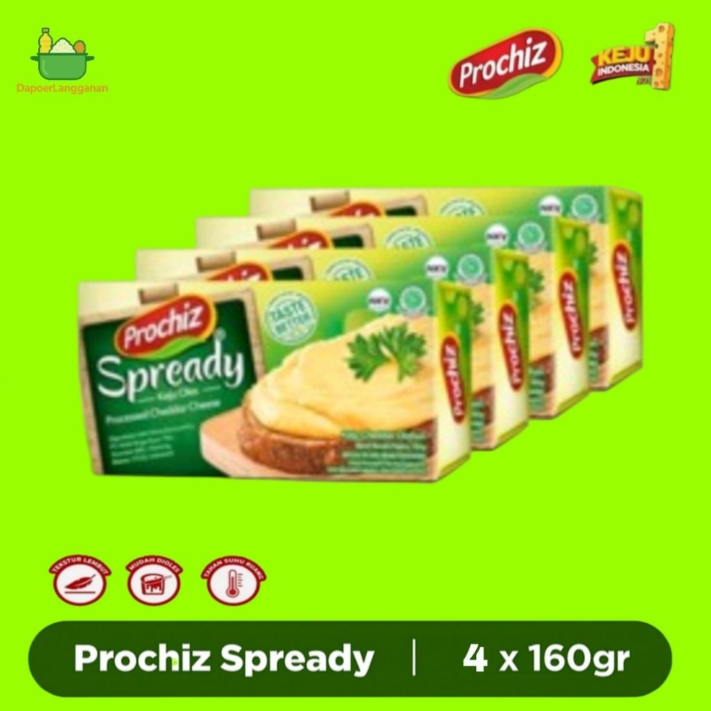 

Keju Oles Prochiz Spready 160 Gr x 4 Lembut