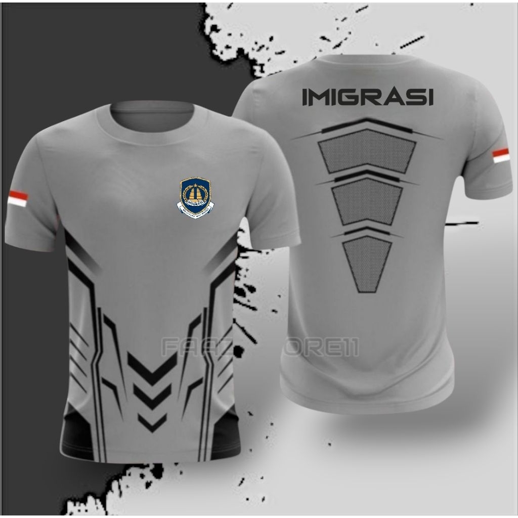 Kaos IMIGRASI || Kaos Jersey Running IMIGRASI motif terbaru
