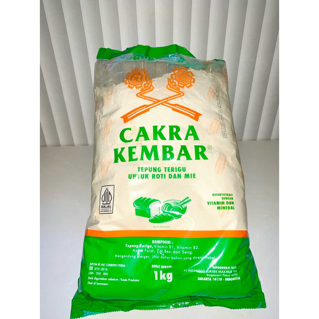 

BOGASARI TEPUNG CAKRA KEMBAR KEMASAN 1 KG