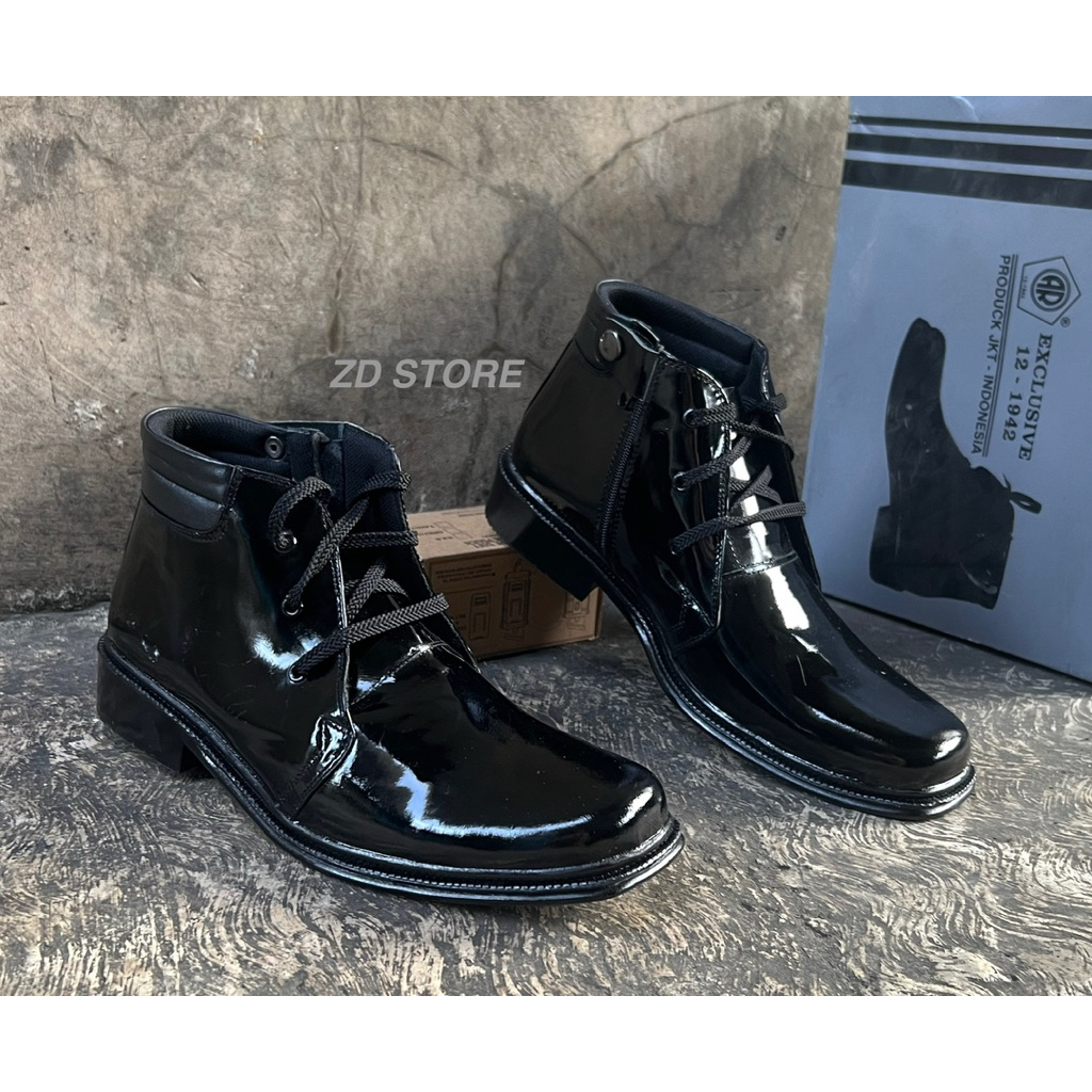 Sepatu PDH TALI POLKI AR EXCLUSIVE/Sepatu Pantofel PDH PRIA KILAT