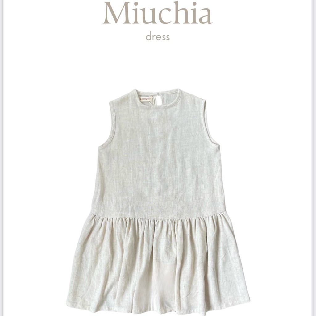 Miuchia dress by kekeyo terusan linen premium