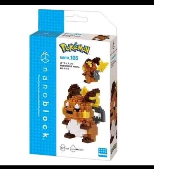 NANOBLOCK 105 POKEMON RAICHU 22917 | 170PCS (ORIGINAL NANOBLOCK)