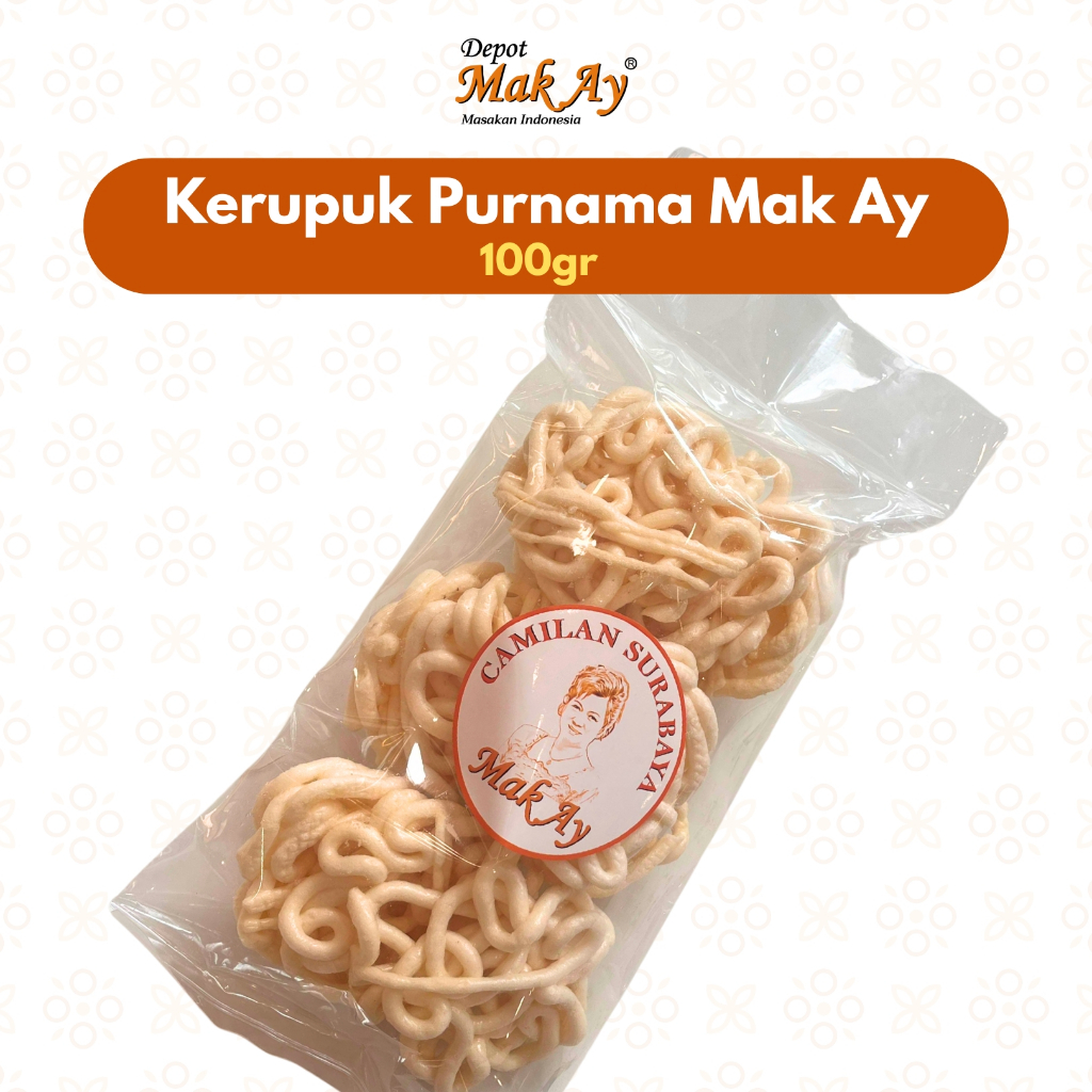 

Kerupuk Purnama 100gr MAK AY Camilan | Jajanan | Surabaya | Snack | Makanan | Keripik | Enak | Nyamil