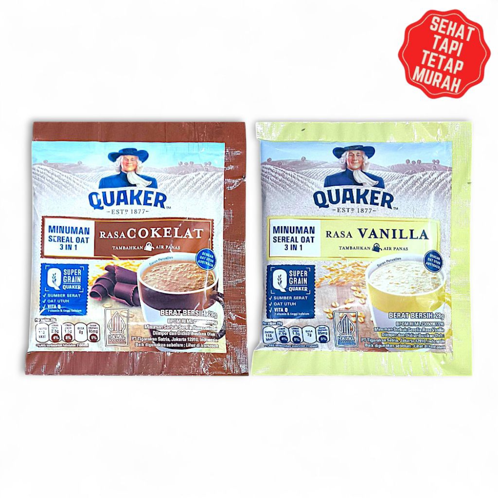 

QUAKER INSTANT OATMEAL [BELI BANYAK LEBIH MURAH] Sarapan Sehat Cepat Praktis Murah Simpel Tapi Nutrisi Terpenuhi Praktis Ga Usah Masak Pagi