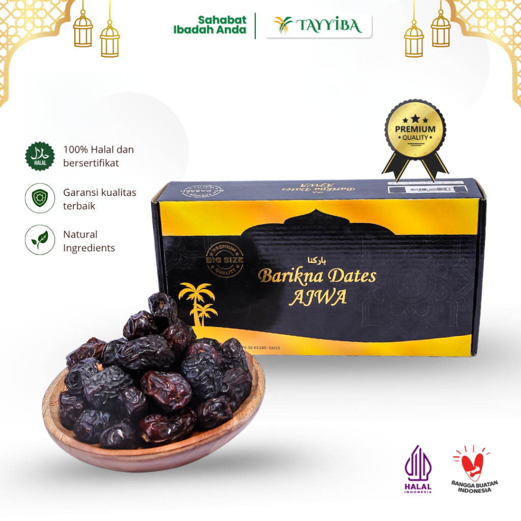

Kurma Ajwa Barikna1 Kg – Kurma Nabi Premium Kurma Arab