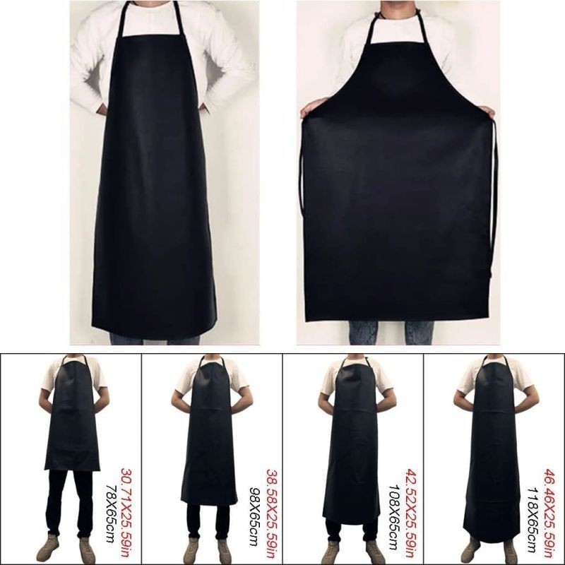 Apron Waterproof Celemek Kulit Anti Air Apron Barista Apron Celemek Waterproof Celemek Anti Air
