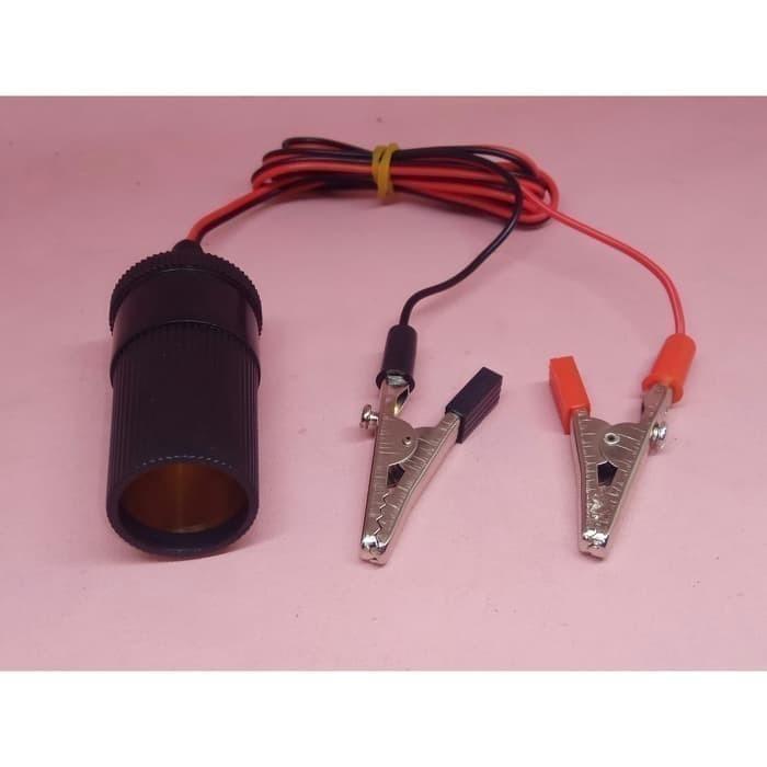 SOKET LIGHTER / FEMALE CAR SOCKET LIGHTER, KABEL DAN JAPIT AKI. SOKET