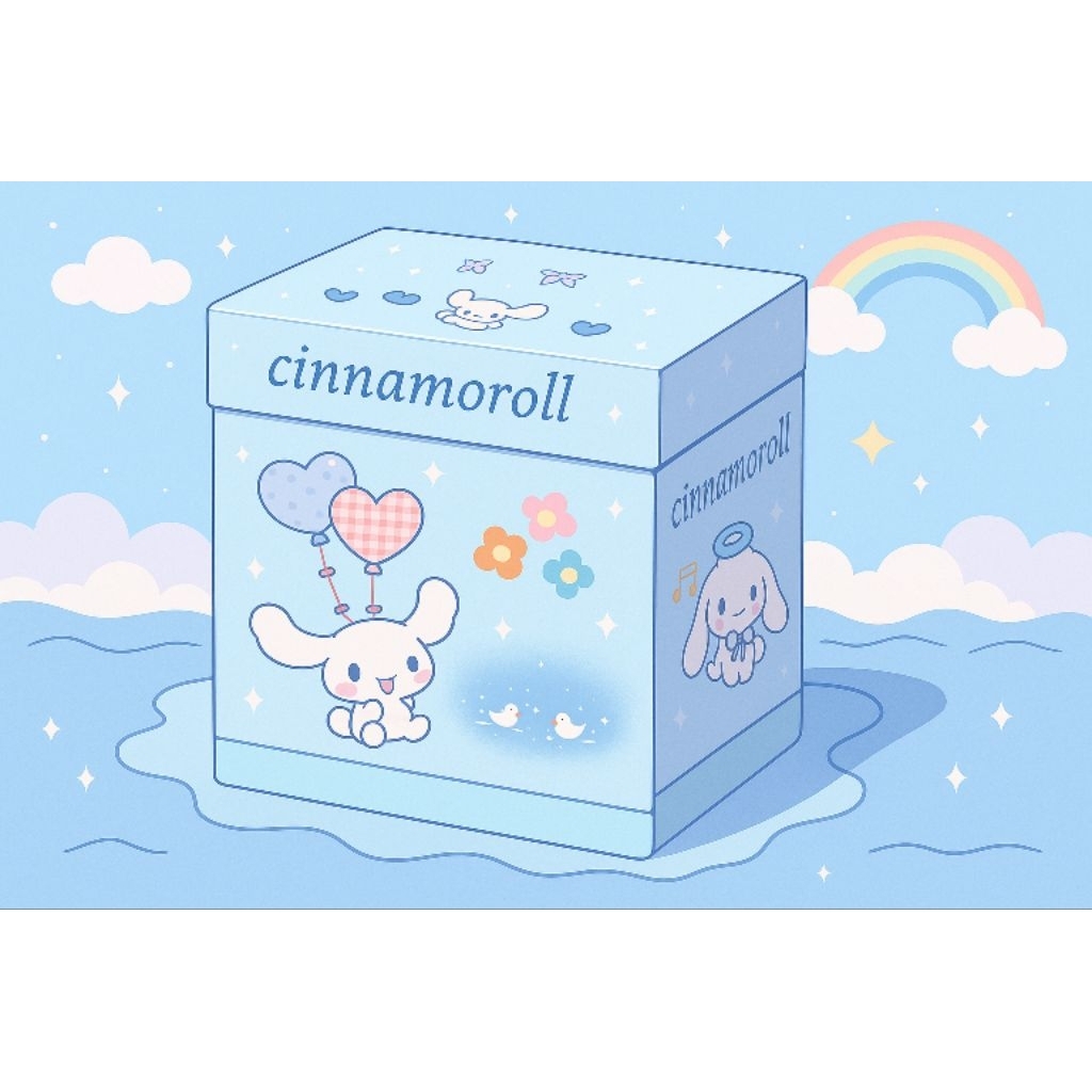

Cinnamoroll Mystery Box | Kotak Hadiah Aksesoris Lucu Sanrio