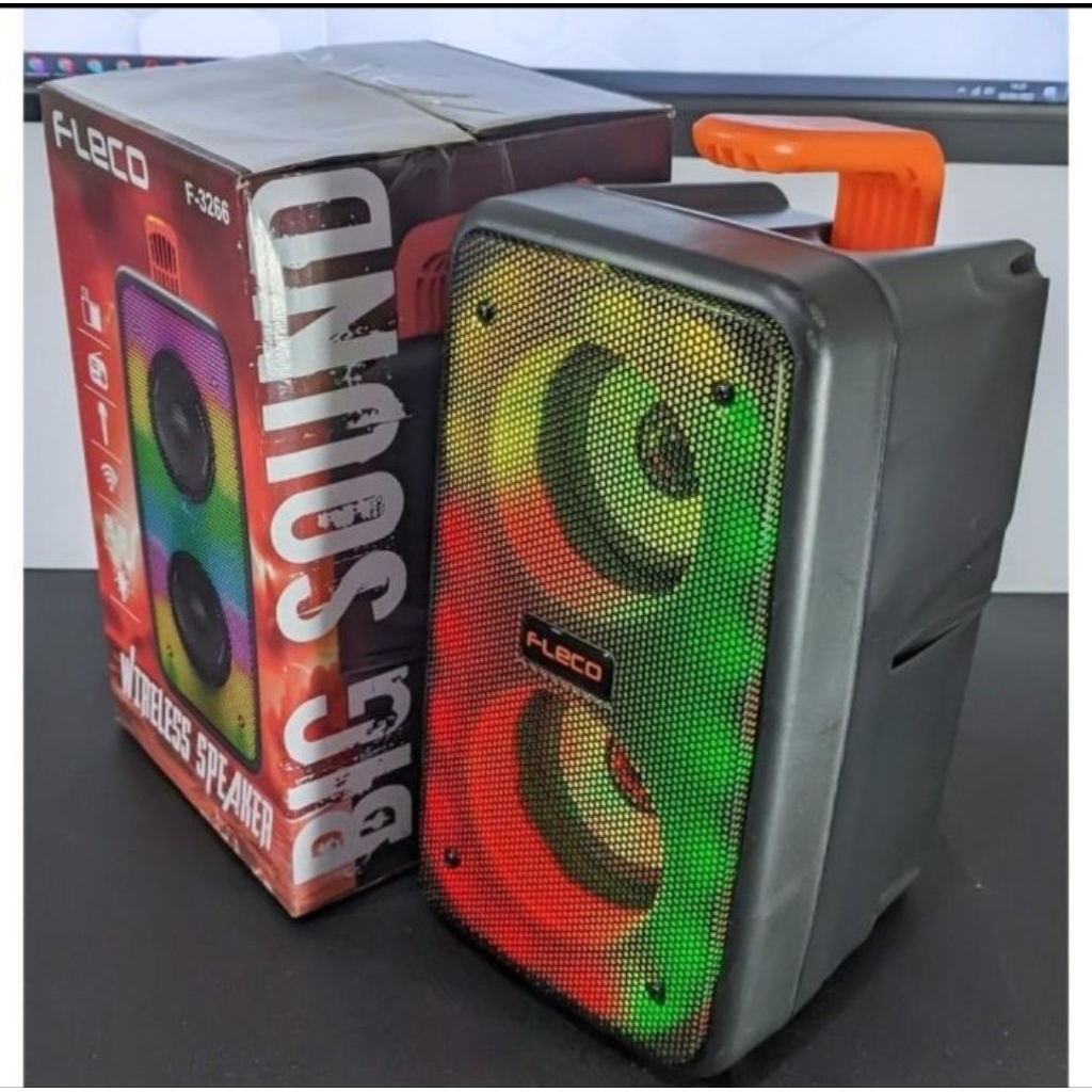 SPEAKER FLECO F-6582 SPEAKER BLUETOOTH  FREE MIX SPEAKER MEGA BASS