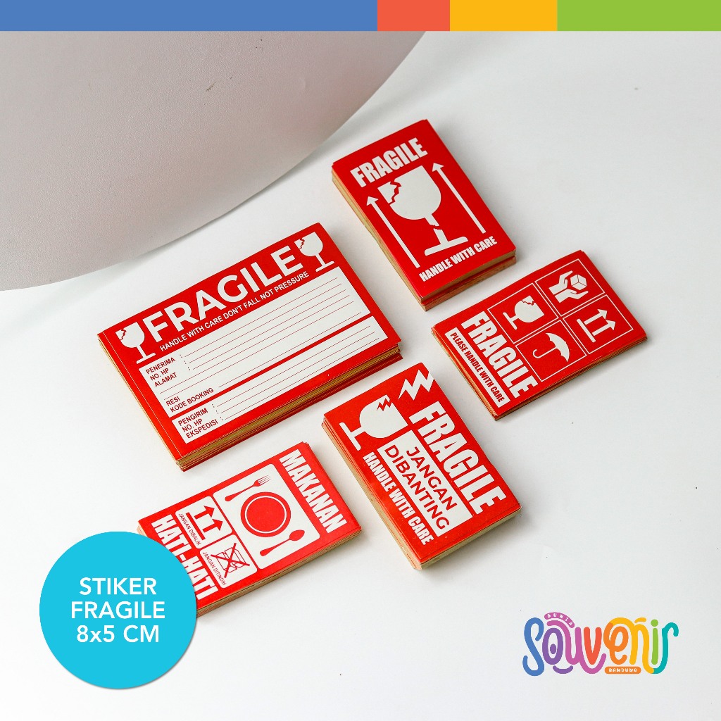 

Stiker Fragile | Stiker Fragile Murah | Chromo Ukuran 8x5CM