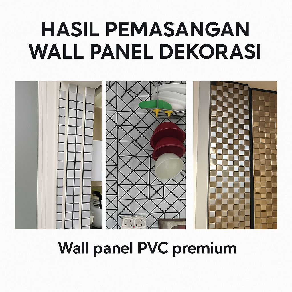 MH - Wallpaper Stiker Dinding 3D Wall Panel 30x30cm Motif