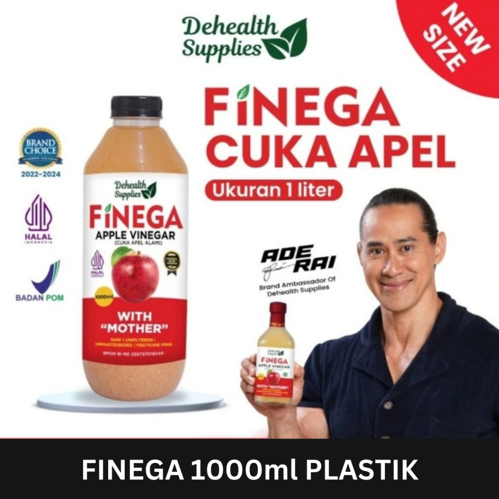 

FINEGA CUKA APEL 1000ML BOTOL PLASTIK