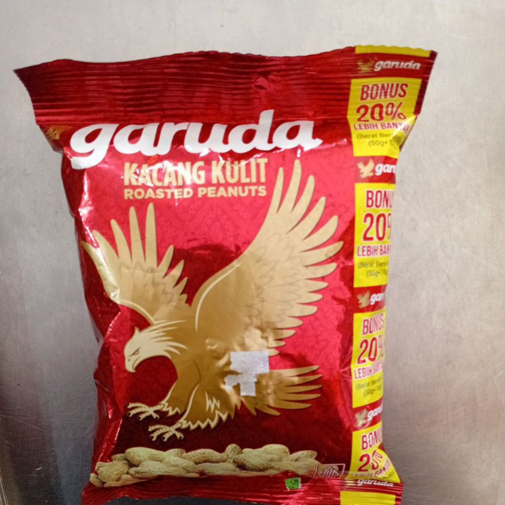 

Garuda Kacang Kulit Roasted Peanuts 60gr 1 Bungkus