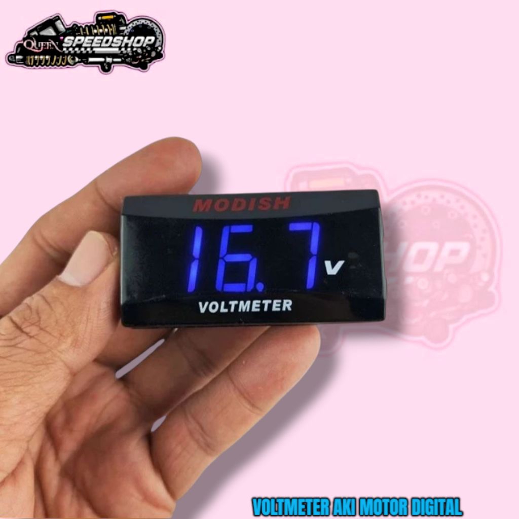 Voltmeter Aki Motor Digital Volt Meter Motor Universal Beat Vario Nmax PCX Mio