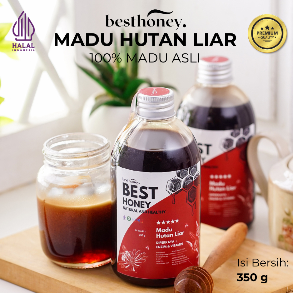 

Best Honey Madu Hutan Liar 100% Madu 350gr Asli