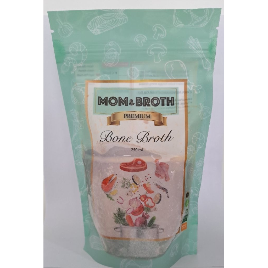 

Kaldu Mom & Broth 250ml pouch / Kaldu ayam kampung / kaldu ayam organik / Kaldu sapi organik grassfed mpasi anak bayi chicken bone broth / Beef Bone broth / Kaldu Salmon / Kaldu Jamur / Kaldu sayur / kaldu udang / kaldu ikan gabus ikan kutuk kotok haruan