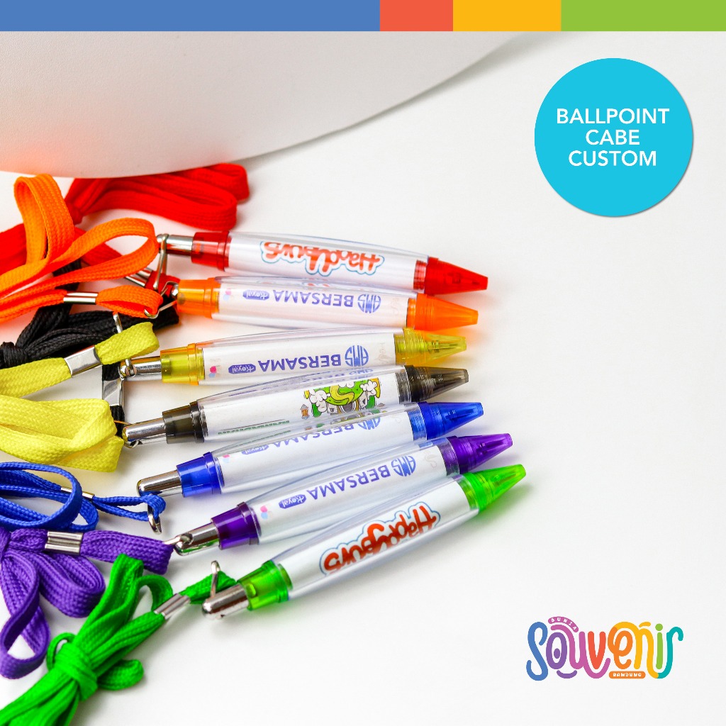 

Custom Tulisan Sticker Ballpoint CABE Bolpen Pulpen Pena Promosi