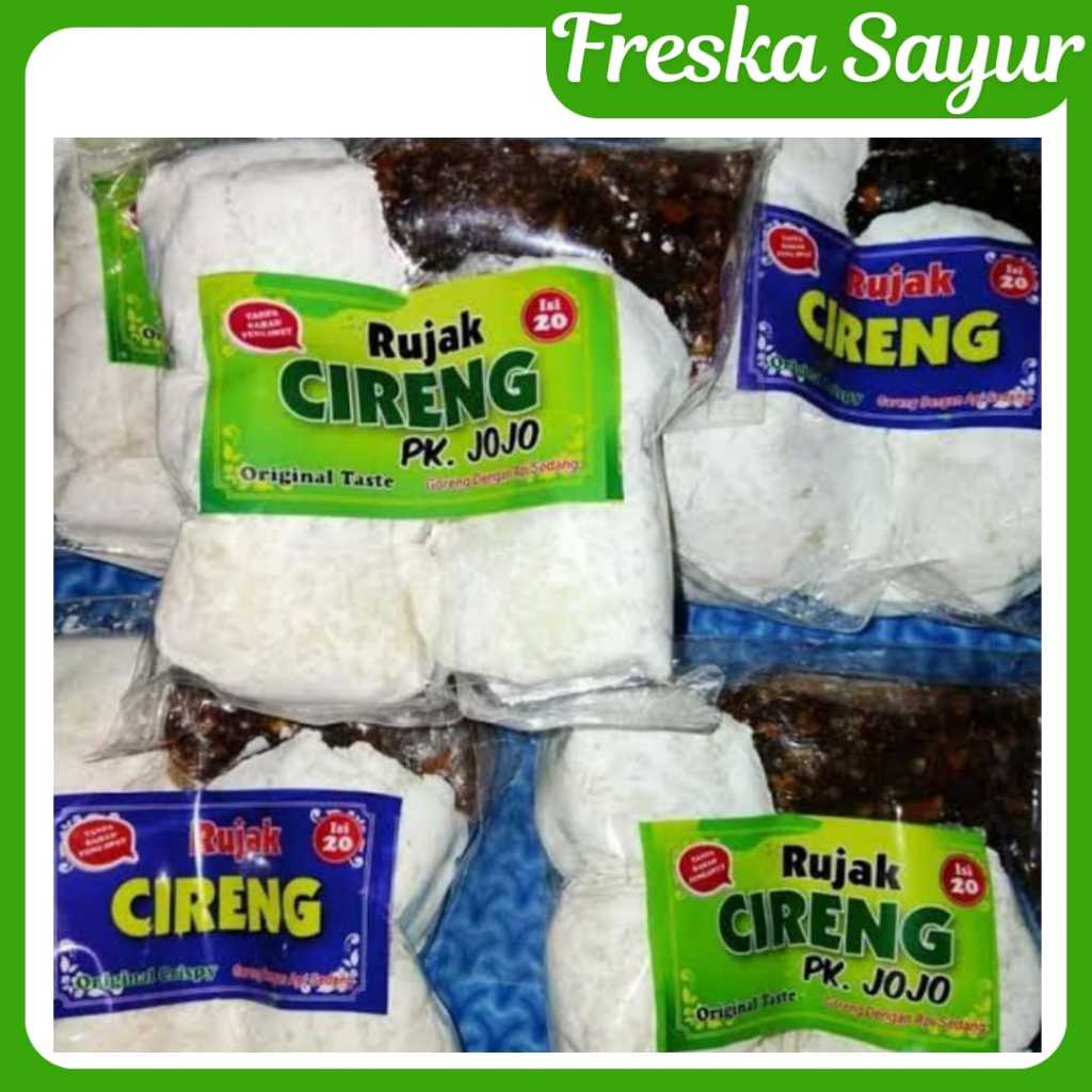 

Rujak Cireng PK.JOJO Original Taste I Original Crispy 1 Pack I Gurih Pedas, Siap Goreng & Nikmat