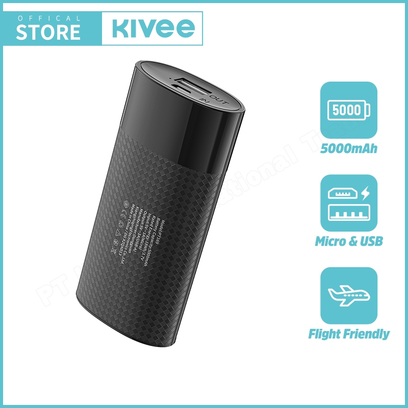 KIVEE Powerbank Fast charging mini Portabel 5000 mAh Macaron for Xiaomi, Oppo, Vivo, Samsung, iPhone