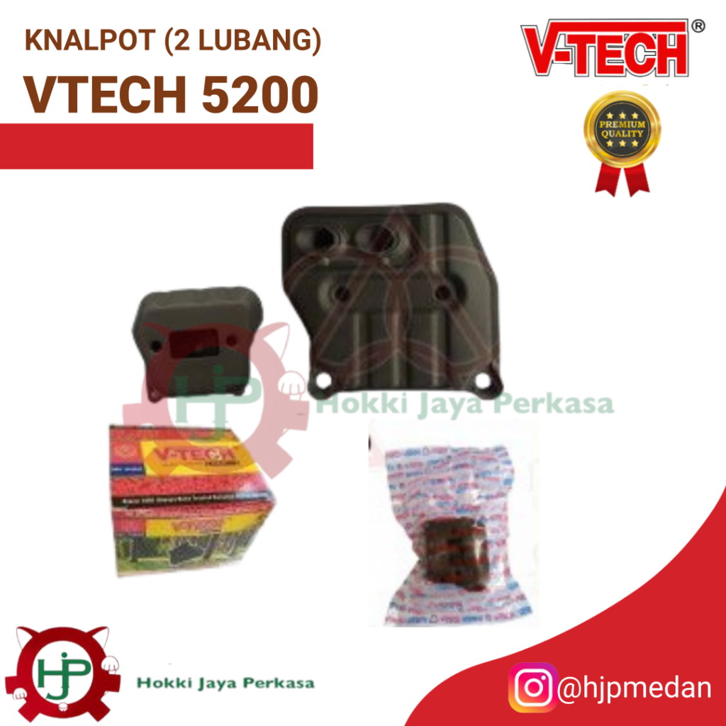 MUFFLER / KNALPOT (2 LUBANG) V-TECH 5200 SENSO MINI