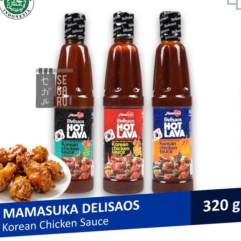 

Mamasuka Delisaos Hot Lava Saus Ayam Goreng Korea 320 gram