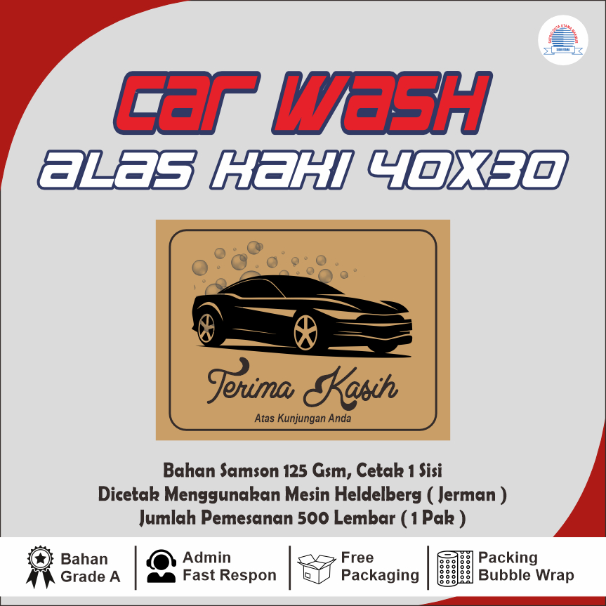

CETAK KERTAS CRAFT 125 GSM (BAHAN TEBAL) BISA DIGUNAKAN UNTUK ALAS KAKI CUCI MOBIL UKURAN 40X30 CM ISI 100 LEMBAR