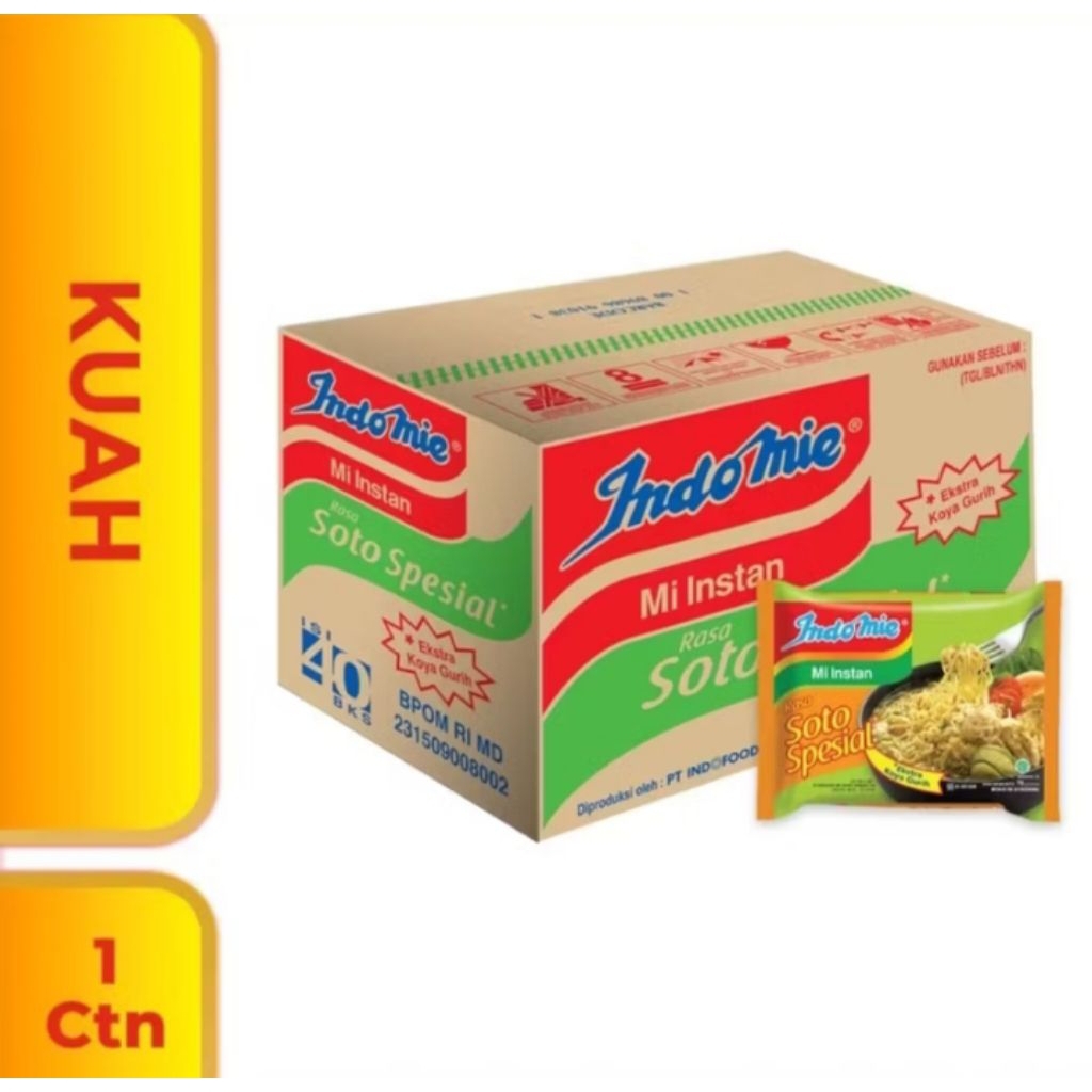 

INDOMIE Soto Spesial 1 Dus isi 40 Bks
