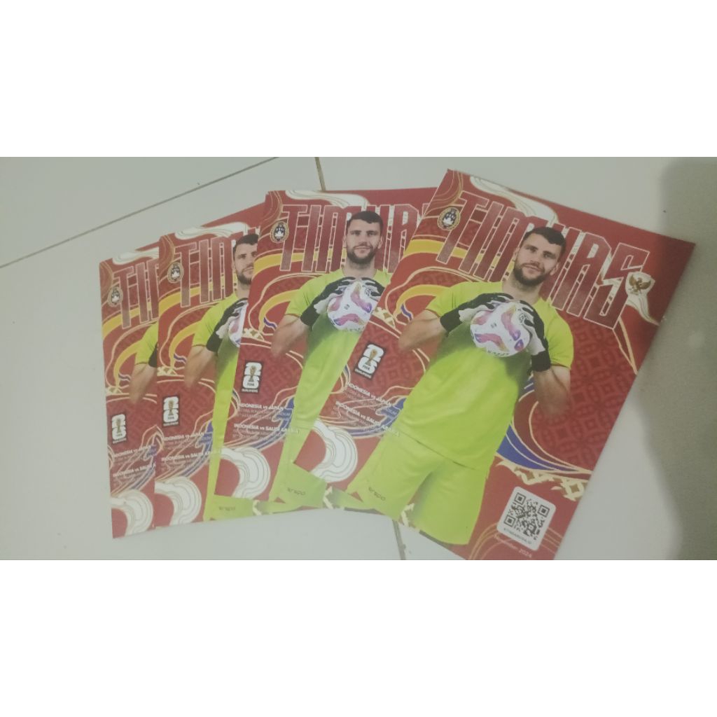 buku/majalah timnas Indonesia (Indonesia vs arab saudi & jepang) original PSSI
