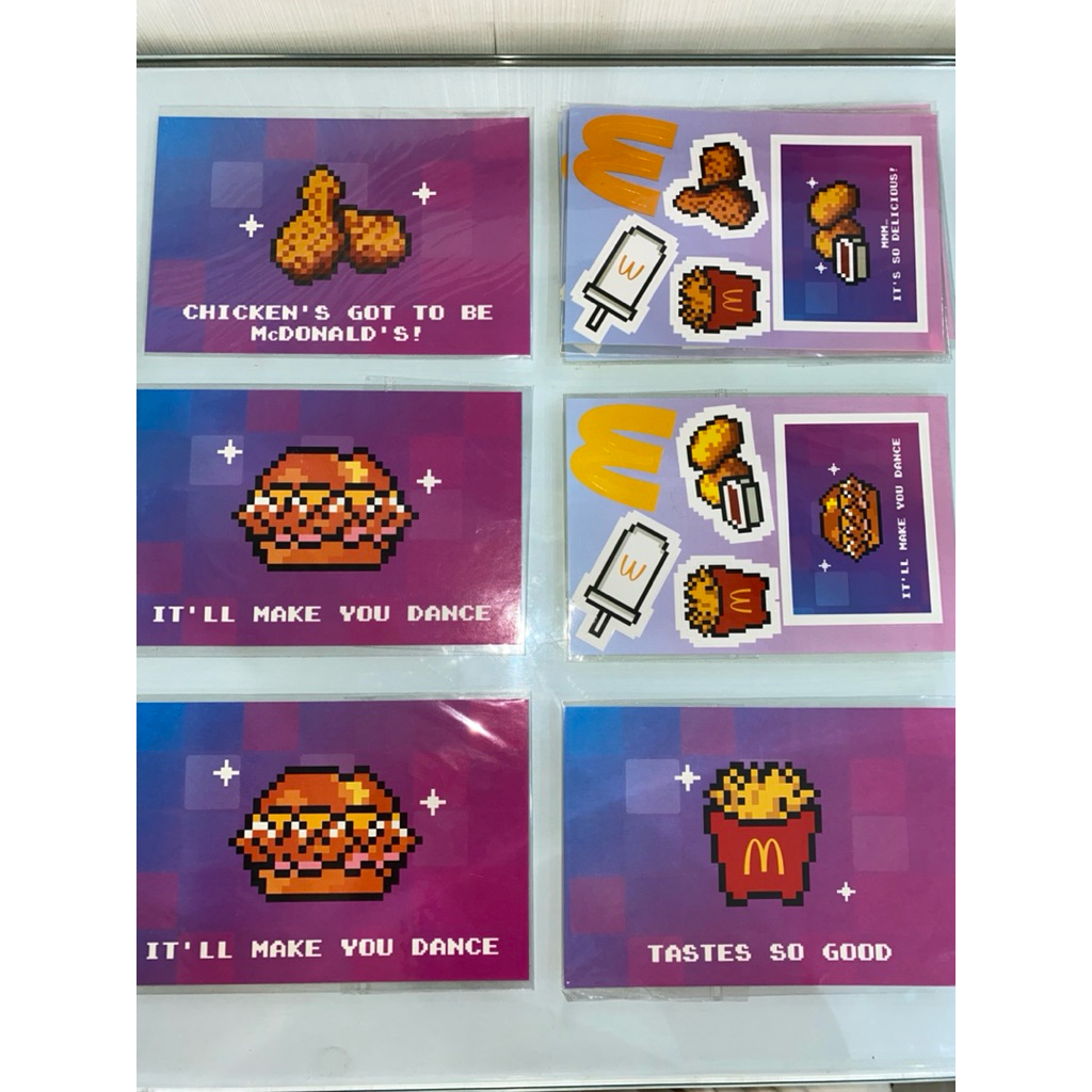 NEWJEANS OFFICIAL STICKER AND POSTCARD MCD X NEWJEANS