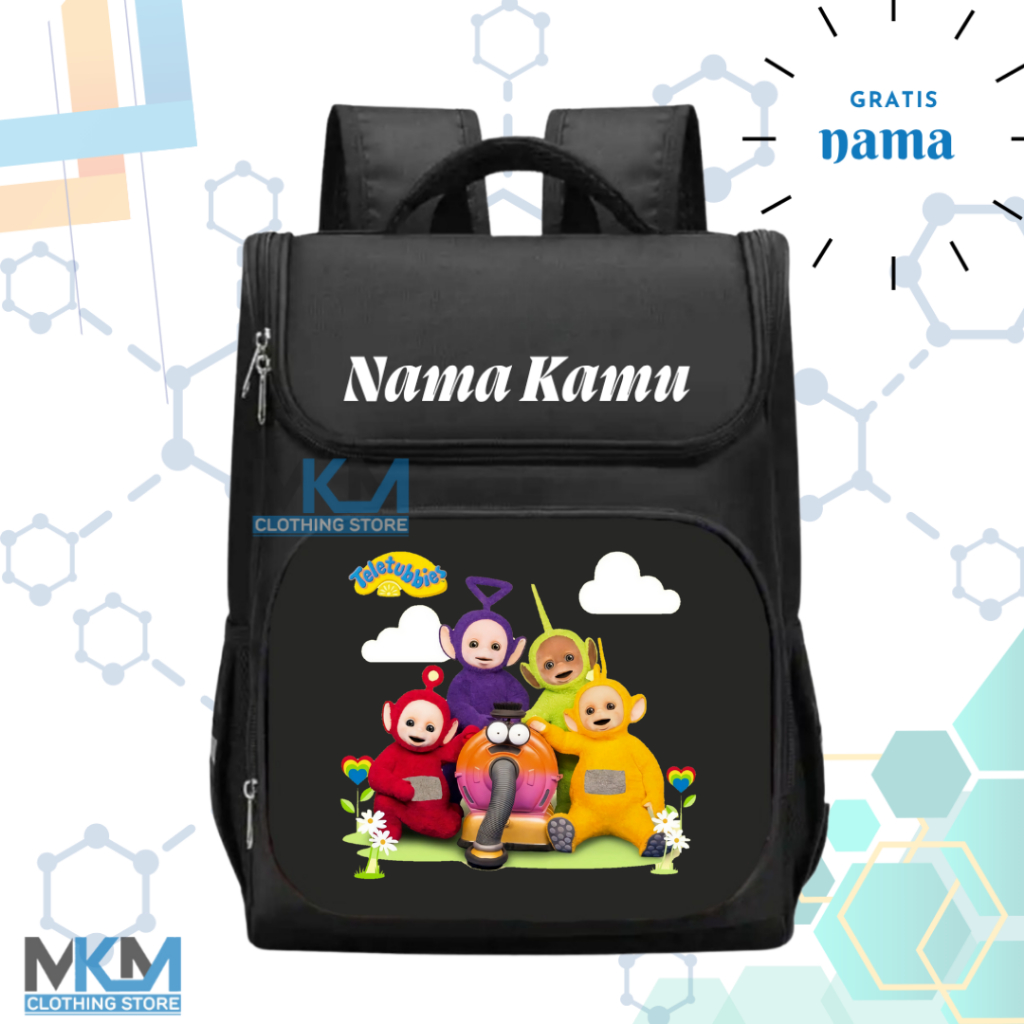 Tas Ransel Sekolah Anak TK/SD Teletubbies I Tas Sekolah Anak SD/TK Teletubbies Terbaru [ Free Cetak 