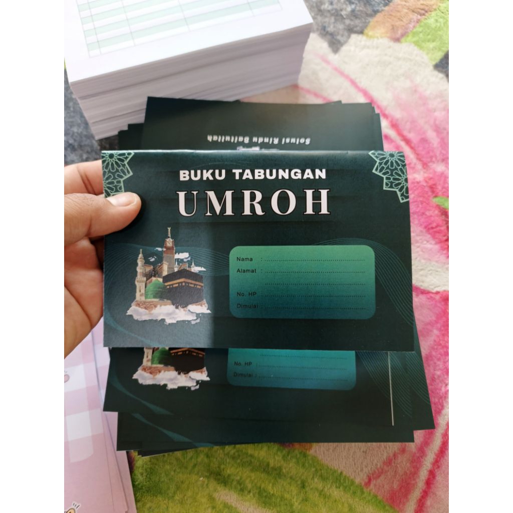 

BUKU TABUNGAN UMROH / HAJI CUSTOM COVER GLOSSY